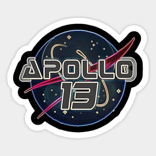 Apollo 13 NASA Retro Design Sticker